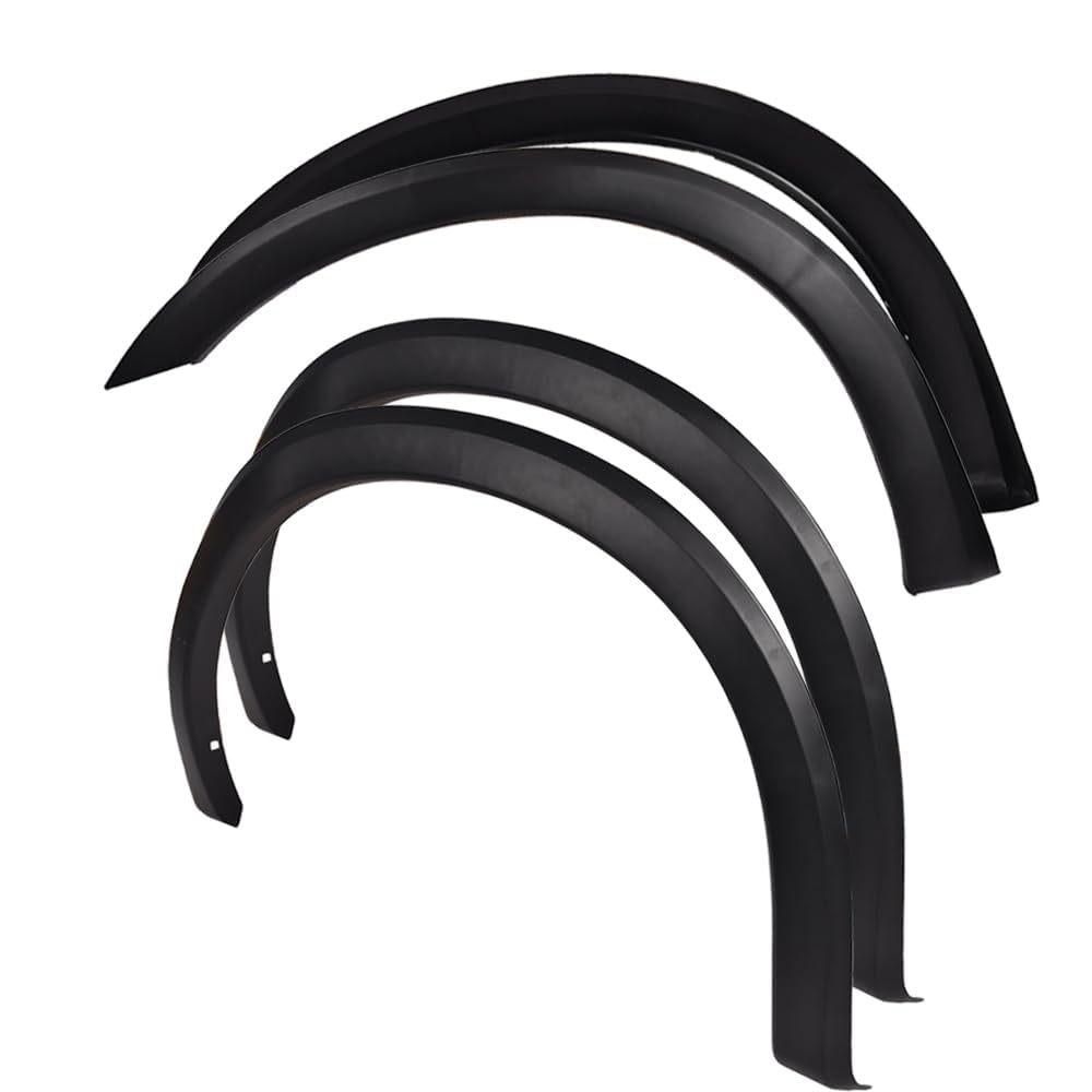CNNELL Factory Style Fender Flares Compatible with Ford F250 F350 1999 2000 2001 2002 2003 2004 2005 2006 2007 Super Duty, Not fit Dually Model, Wheel Cover Guard Textured 4pcs