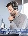 Bluetooth Headset, YAMAY Wireless Headset with Microphone (Noise Cancelling Mic) Charging Base Mute Button 19H Clear Talk Time Pro for Truck Driver Office Business Call Center Home Smartphones PC