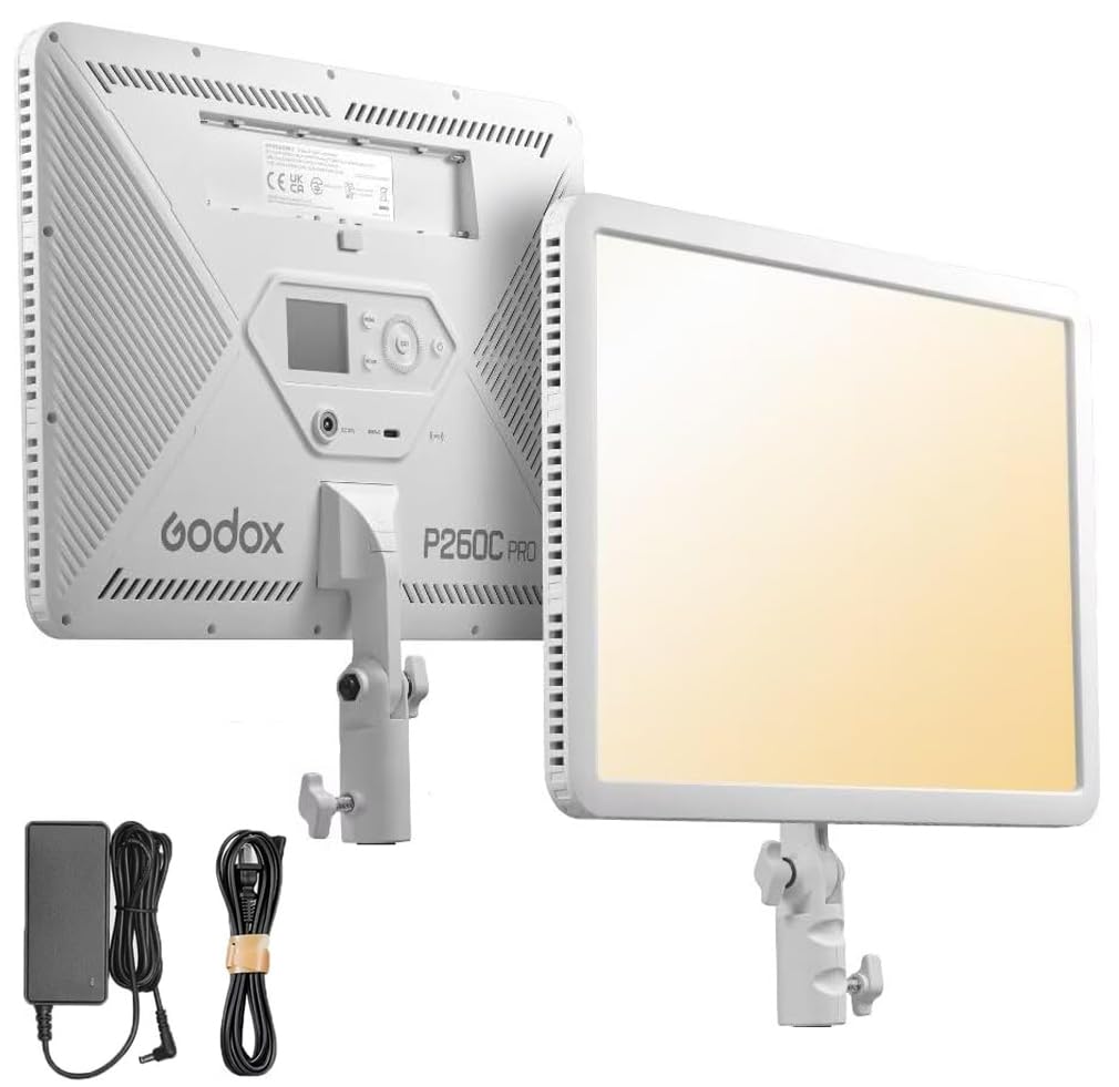 Amazon.com : GODOX P260C Pro 45W LED Video Light Panel, Bi-Color