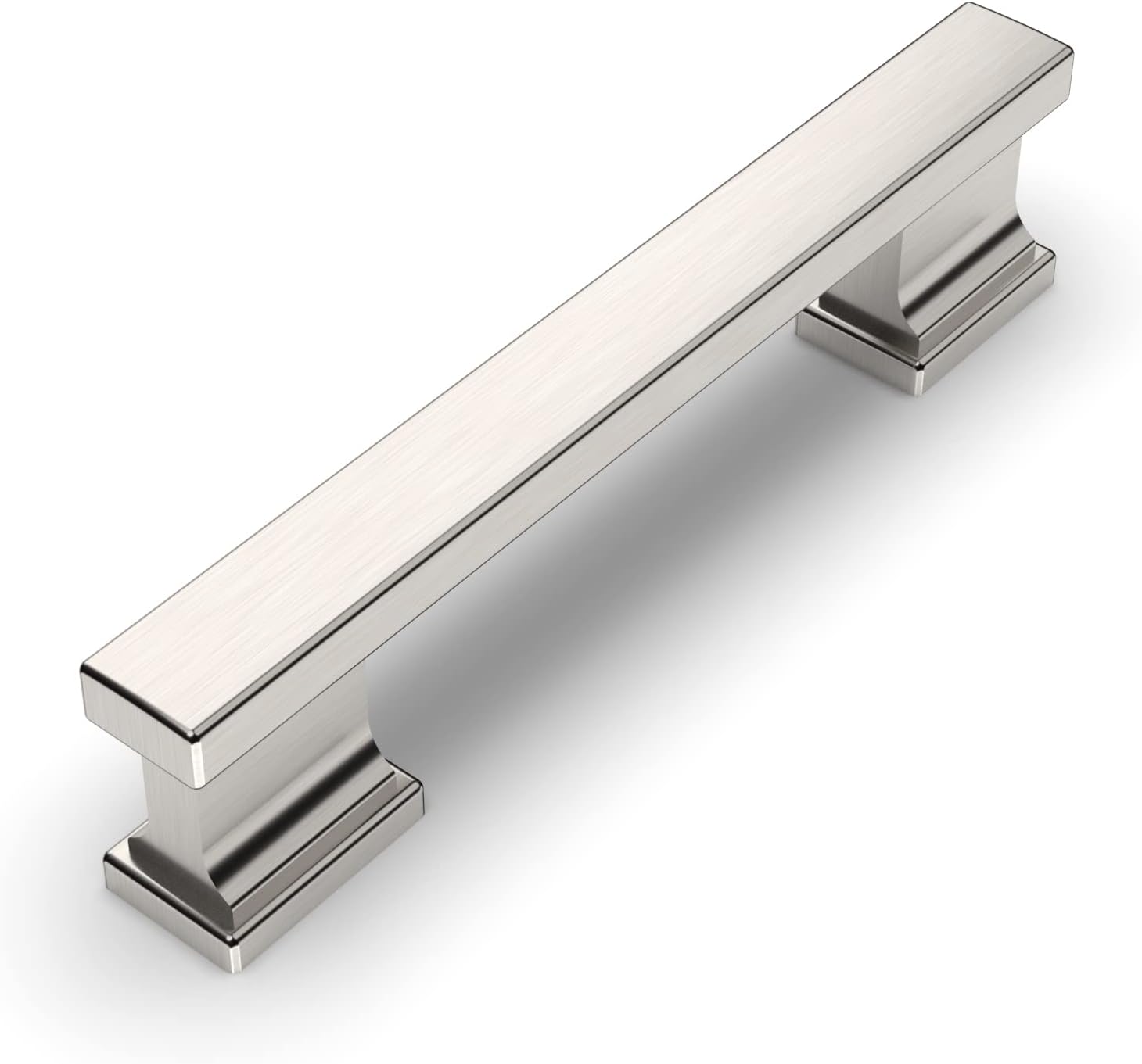 Amerdeco 10 Pack Brushed Satin Nickel Pulls 33/4 Inch(96mm