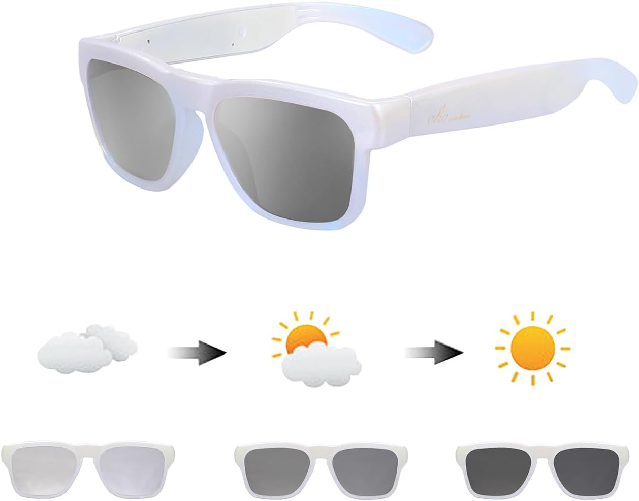 OhO sunshine AI Translation Bluetooth Glasses with 164 Languages Dual-Ear Free Talk simultaneous Interpretation