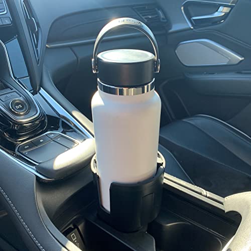 Swigzy Car Cup Holder Expander Adapter (Long Base) - Holds Hydro Flask, Yeti, Nalgene, Large 32/40 Oz. Bottles & Big Drinks #TOP5
