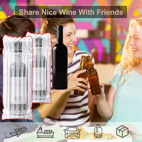 Fundas protectoras para botellas de vino en viajes JarThenaAMCS con bomba e inflable 8