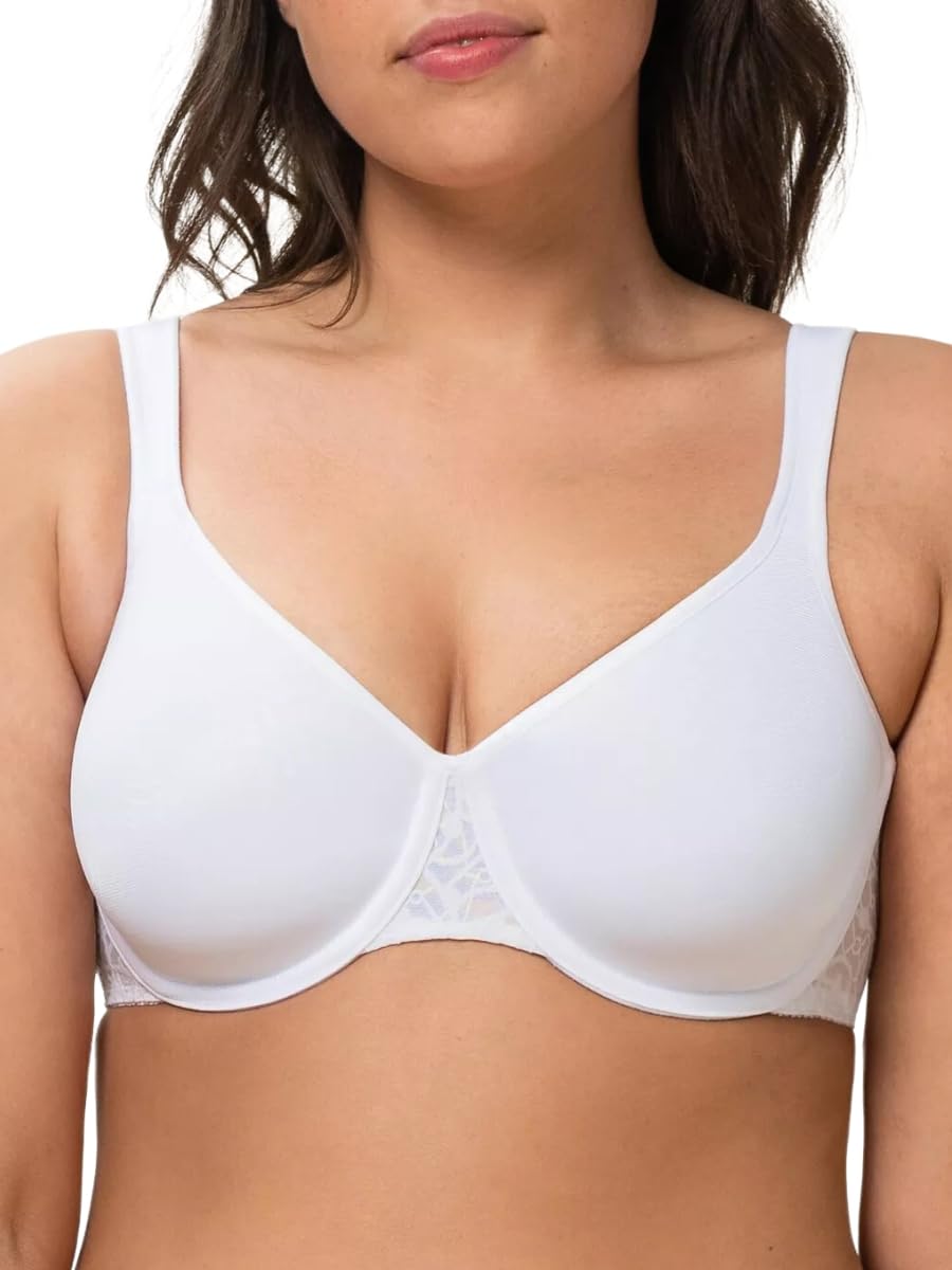 Triumph Comfort Minimiser Bra, White, Size 36, Women