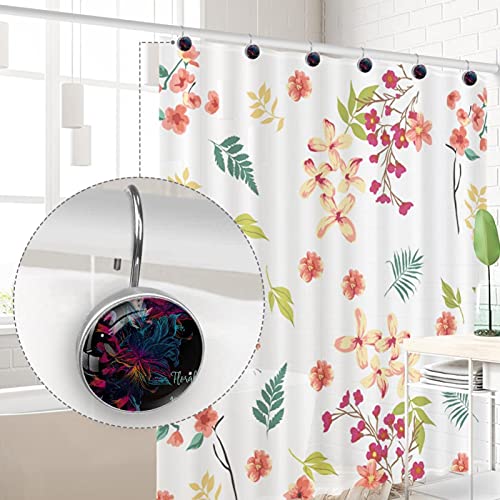 Crochets de rideau de douche multicolores pour tringle de salle de bain - 5