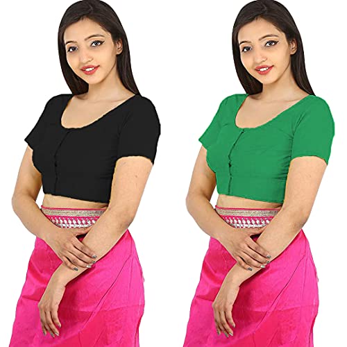 Image of Namita Women's Rubia Cotton Solid Half Sleeve Blouse