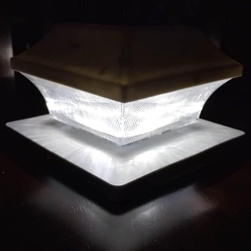 Miniatura 4 de Luces solares para postes al aire libre, 3 colores, LED, superbrillantes, 20 lúmenes, iluminación de valla, paquete de 2 adaptadores 4 x 4, 5 x 5, 6