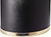 Kraftware Sophisticates Oval Wastebasket with Plastic Liner, Adding Classic Style to The Bathroom and All Other Rooms in The Home or Office, 13 Quart Capacity, Black with Gold Trim