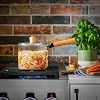 Le'raze Glass Cooking Pot with Lid - 2L(68oz) Heat Resistant Tempered Borosilicate Glass Cookware Stovetop Pot Set - Saucepan Simmer Pot with Cover Safe for Soup, Milk, and Baby Food. #2