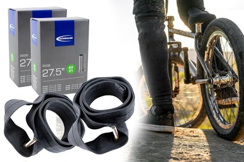 2X Schwalbe Fahrrad Schlauch 27,5 Zoll 40-62/584 AV21-40 MTB extrem...