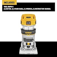 Vista 2 de Torque compacto de velocidad variable rebajadora con LED DeWalt DWP611 1.25 de HP Max