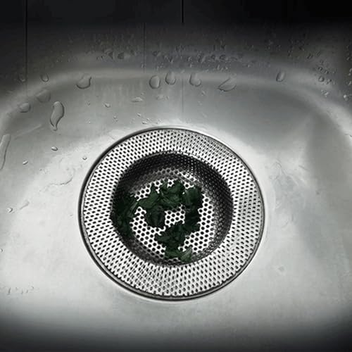 Colador para fregadero cocina acero inoxidable 4in miniatura 2