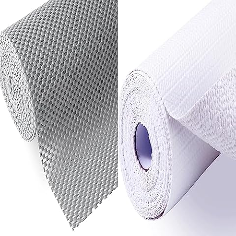 Premium Drawer and Shelf Liner for Cabinet, Non Adhesive Liner for Kitchen, Strong Grip Non Slip Shelf Liners for Kitchen Cabinets, Storage, Drawers, Shelves, Kitchenware and Tableware Cover