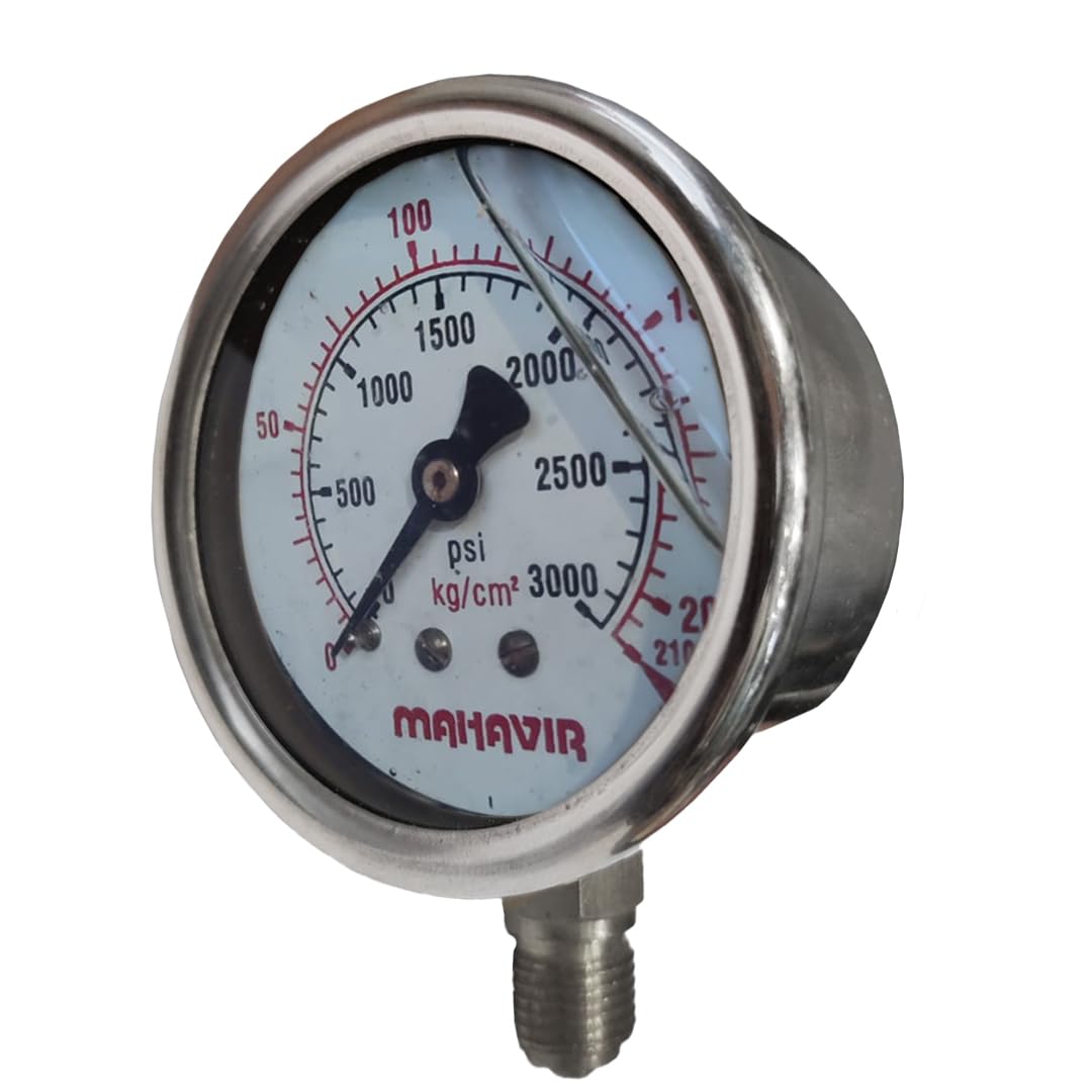 B.K.Jagan and Co 2.1/2 X 300 Psi 1/4" Th Pressure Gauge (2.1/2 x 3000 210kg, pressure gauge) (B0BJ7BMN34) Amazon Price History, Amazon Price Tracker