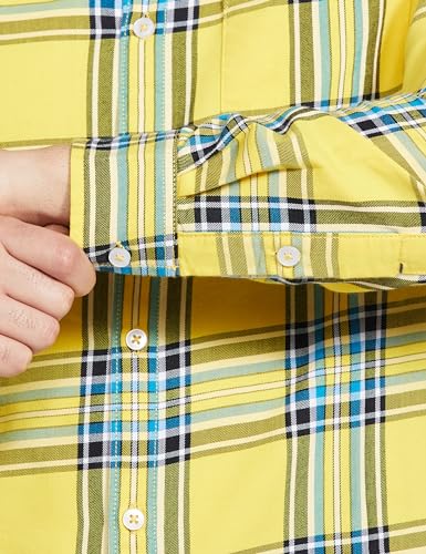Image of The Indian Garage Co Men Slim Fit Checkered Full Sleeves Spread Collar Casual Shirt