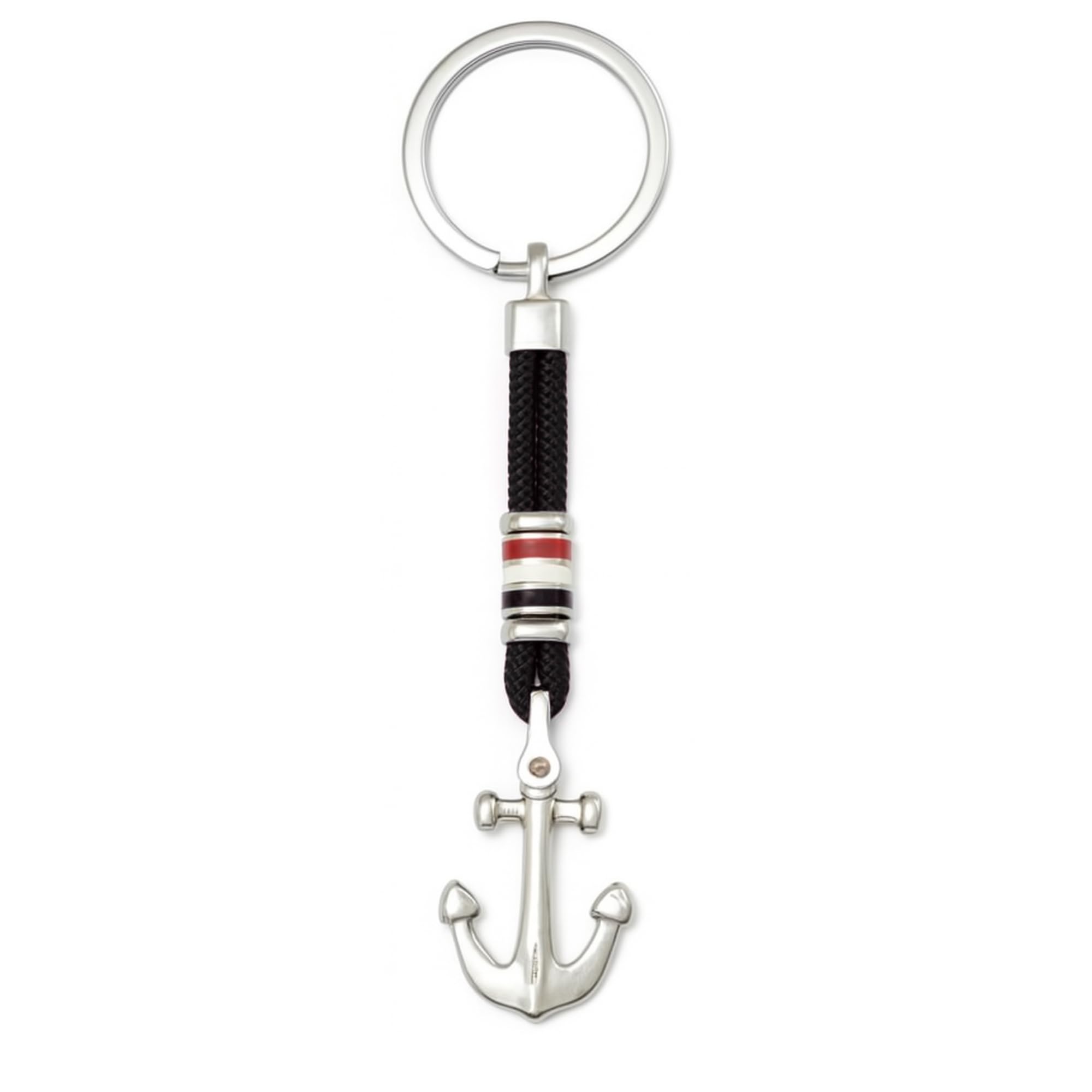 Portachiavi Ancora Uomo in Acciaio Inox e Corda Nautica – Idea Regalo Marinaio, Nautico, Stile Marinaro – Accessorio Uomo Elegante per Auto, Barca, Viaggi - prt0100