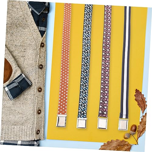 4 pcs Elastic Belts Stretchy Waist Belts for Boys and for Jeans Dresses Skirts Daily Casual Use3