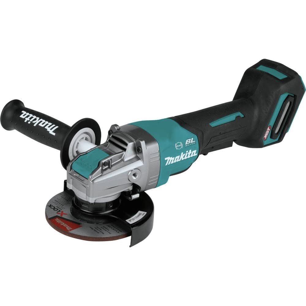 Photo 1 of MAKITA 40V MAX XGT BRUSHLESS Cordless 5 in. X-Lock Paddle Switch Angle Grinder, with ELECTR