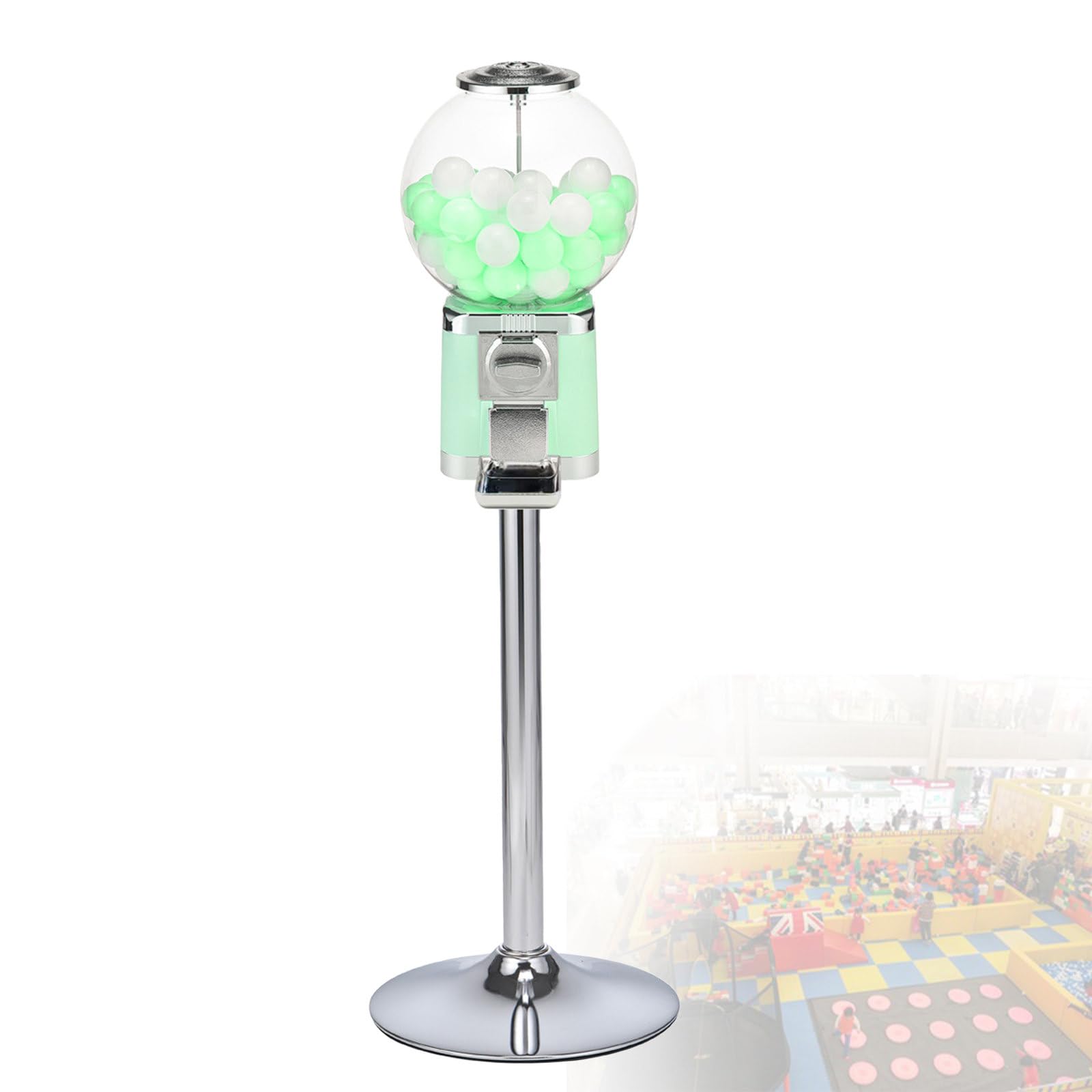 Distributeur automatique commercial à pièces avec support en métal et coquilles de capsules pour usage professionnel ou domestique