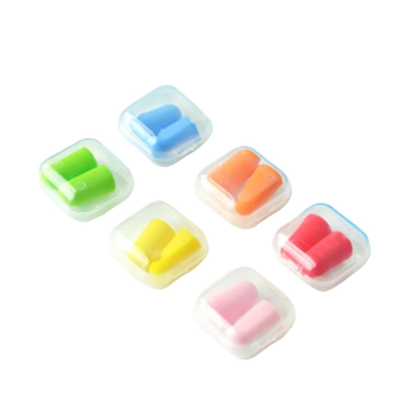 Tapones for los oídos, tapones for los oídos Tapones for los oídos insonorizados Tapones for los oídos for dormir Silencio especial Suave Rebote lento Protección antirruido Tapón for los oídos(Red1)