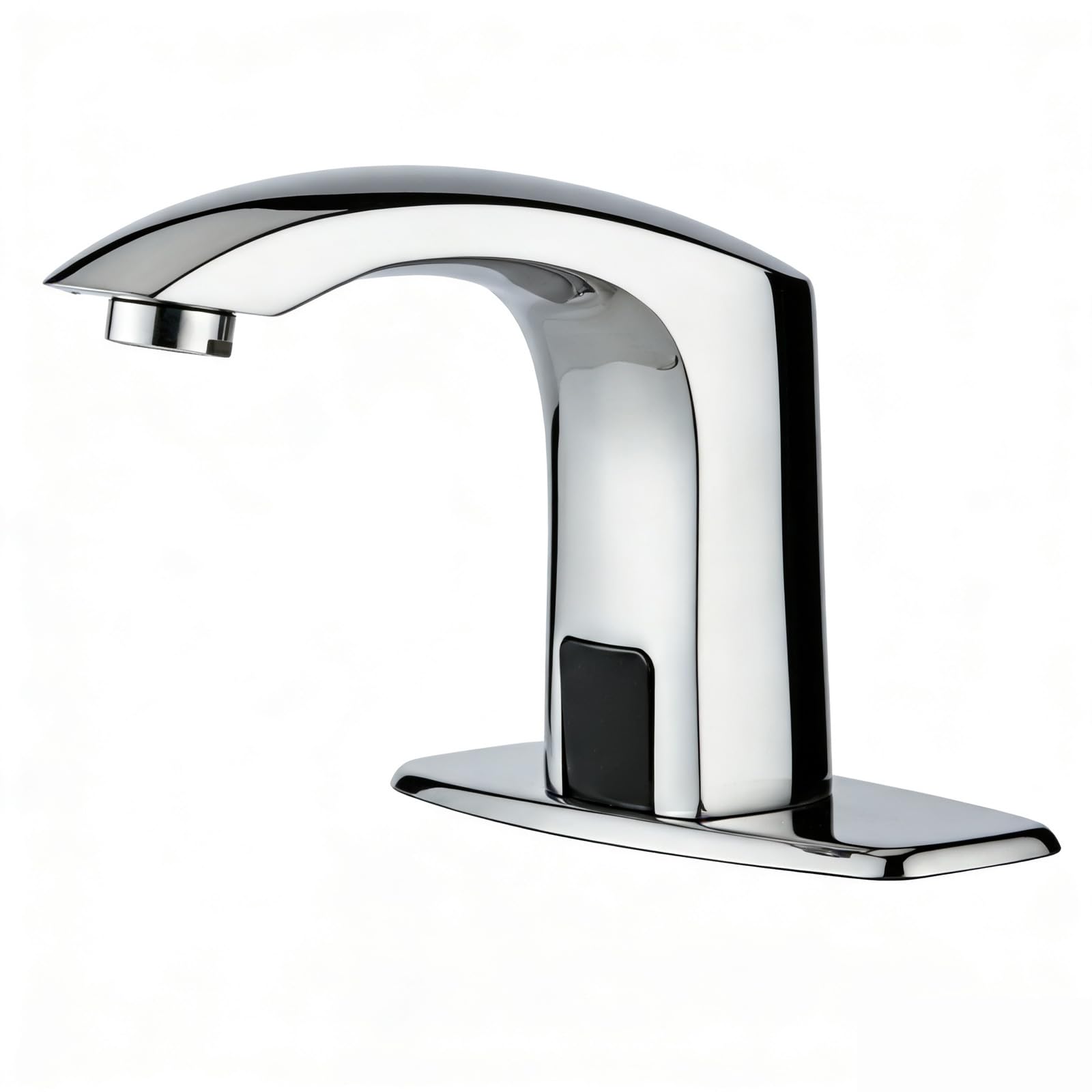 Sensor Automatic Touchless Bathroom Sink Faucet Hot & Cold Mixer Cover Plate Included Faucet,Chrome Finished