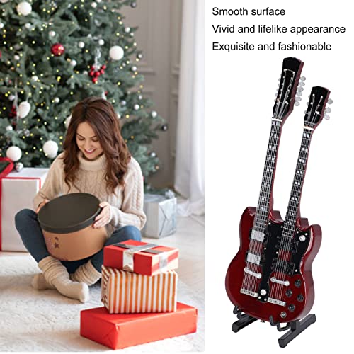 Modèle de guitare, modèle d’instrument de musique de mini guitare électrique élégante de guitare miniature en bois de 7… - Les Beatles, Paul McCartney, John Lennon, RIngo Starr, George Harrison Modèle de guitare, modèle d'instrument de musique de mini guitare électrique élégante de guitare miniature en bois de 7… – Image 6