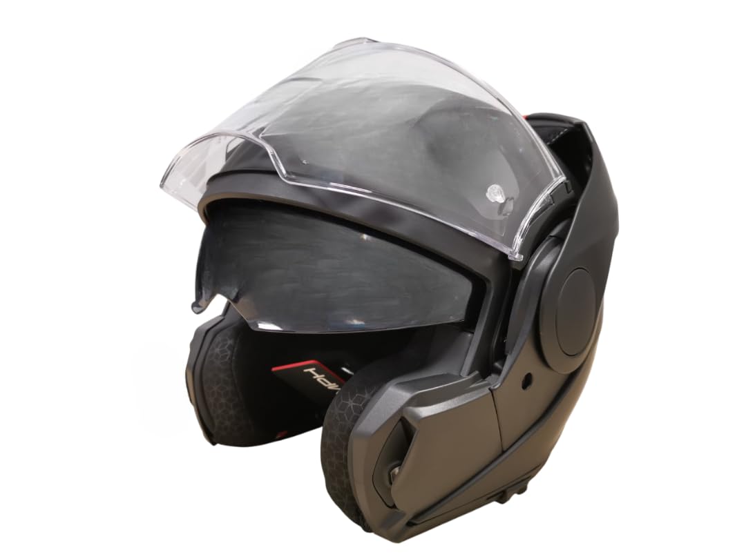 Casco REVERSE MODULARE nero per MOTO e SCOOTER OMOLOGATO ECE 22.06 con PINLOCK