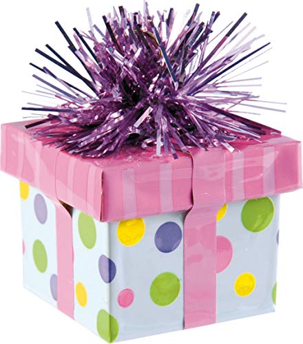 Pink Gift Box Balloon Weight | Party Decor