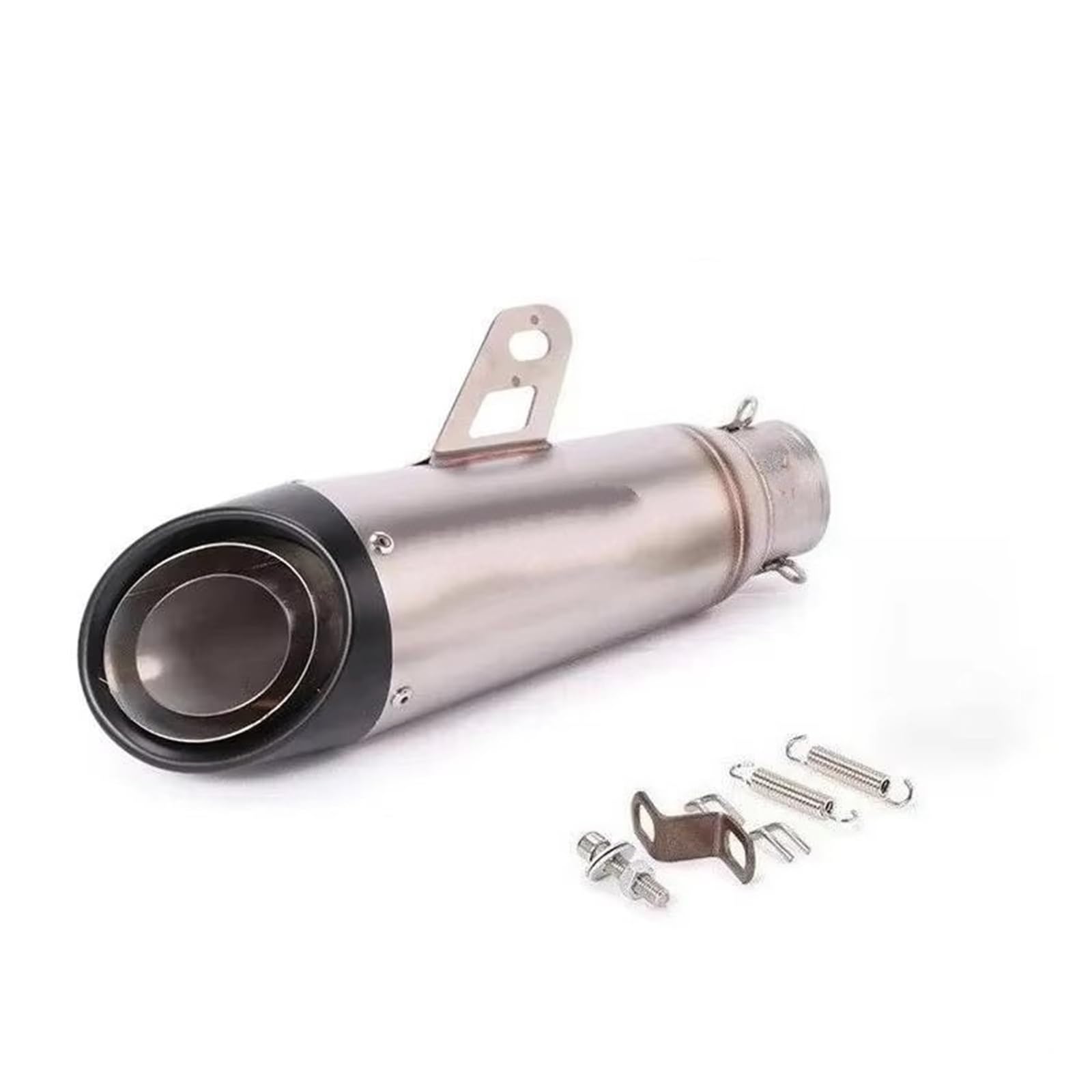 silencioso escape moto Para Ninja Para Z250 R25R3R6 MT0709 | Garganta de cola de eape de doble capa con sonido fuerte(H 61mm)