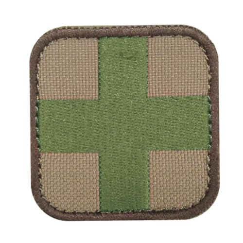 Medic Patch First Aid EMT EMS Tactical Military Templar Armoury Hook and Loop Backing - Black, O.D. Green, Coyote Brown, Multicam (Multicam)