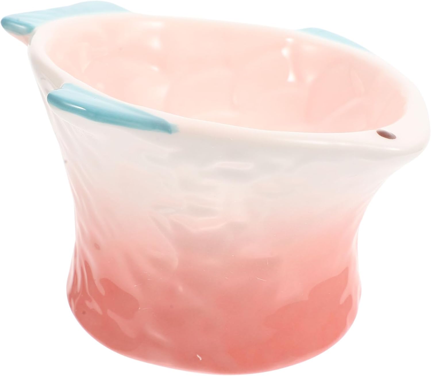 Elevated Cat Food Bowl Kitten Treats Plate Shallow Pet Feeder in Pink Fish Shape Ceramic Whisker Friendly for Cat Dog