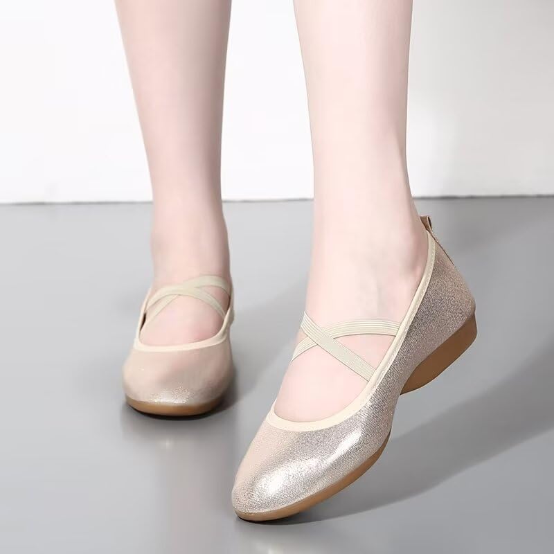 Women Low Heel Fashion Dance Shoes for Walking Yoga Ballet Exercise2