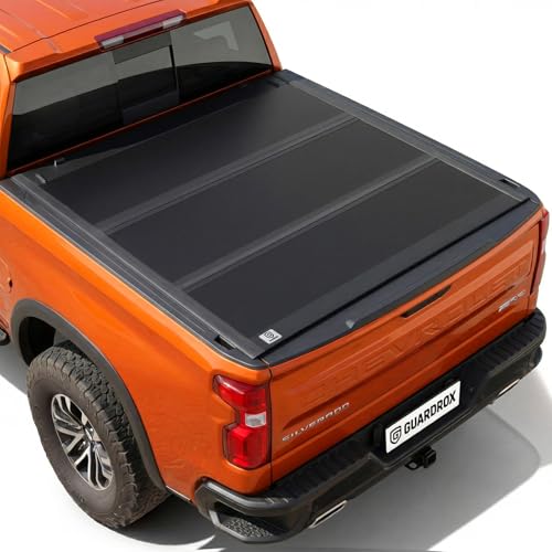 R5 Soft Roll-up Truck Tonneau Cover Compatible with 2007-2026 Chevy Silverado/GMC Sierra 1500 (Not Fit 19 LD/Limited), Vinyl Soft Cover for Fishing, F