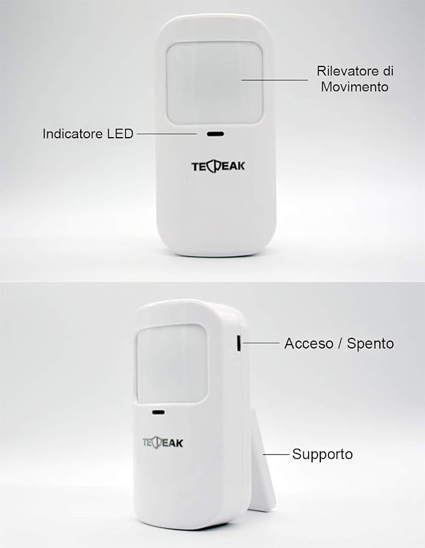 TECPEAK Vezeték Nélküli WiFi/GSM Riasztórendszer - Otthoni és Irodai Biztonság, Okostelefonnal Vezérelhető, Bővíthető Érzékelőkkel, A4-Basic