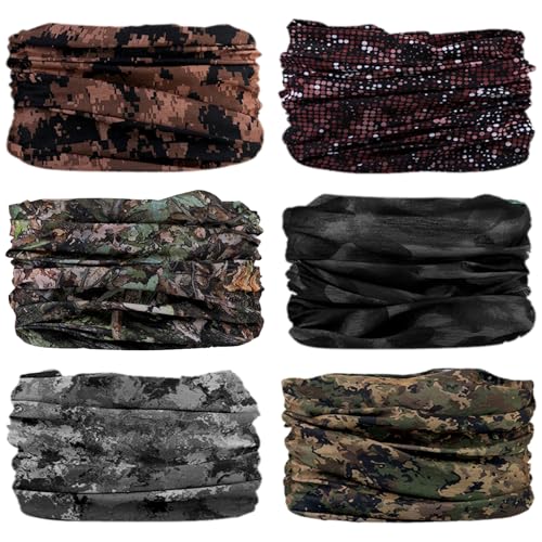 Image of Neck Gaiter for Men Women Headwear Bandana Head Wrap Face Scarf Mask Cover Warmer Balaclava-Seamless & Versatile