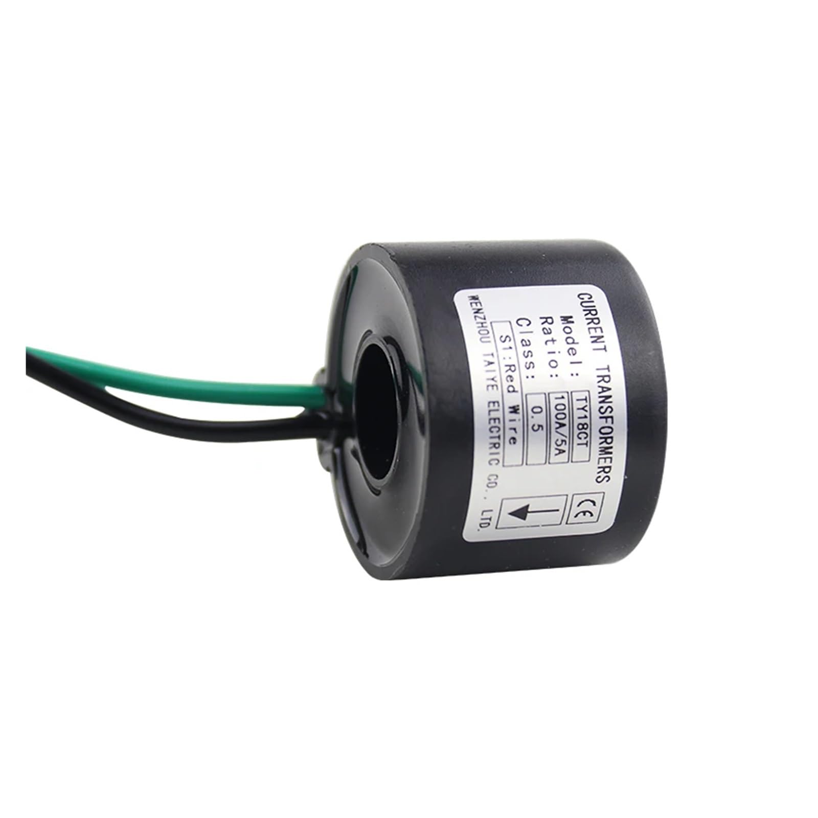 CLEUFWKO Clamp current transformer toroidal current transformer KCT18 50A 75A 100A 150A 200A Rail sensor(30A)