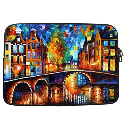 Image of TheSkinMantra Chain Laptop Sleeve Bag Compatible with Laptop /Macbooks /Chrombook /Notebook /Zbook (14.1 Inch (Chain), Venice It is)