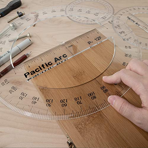 Pacific Arc's 4 Inch 360 Degree Plastic Circular Protractor Clear… #TOP4