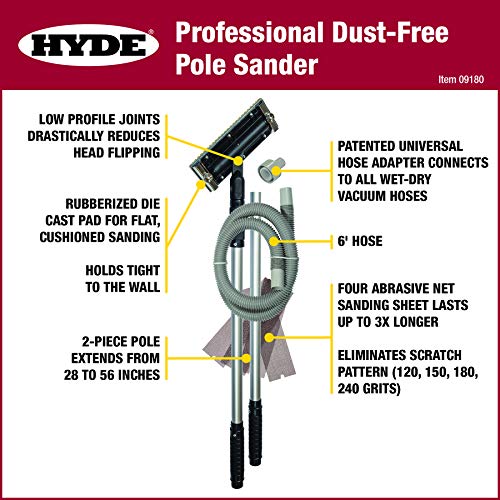 HYDE 09180 Professional Pole Sander