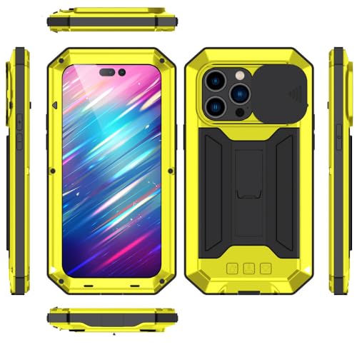 Étui de téléphone Armor en aluminium métal pour iPhone 13 Pro argent antichoc de luxe - 6
