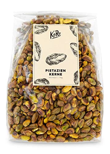 KoRo - Pistazienkerne mit Haut 1 kg - Ohne Öl - Naturbelassen - Ohne Zusätze