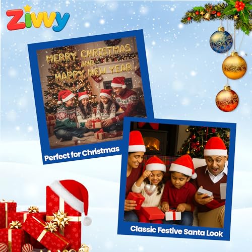 Image of Christmas Santa Cap (Pack of 3) | Free Size | Soft & Comfortable Festive Cap for Kids and Adults | Ideal for Parties, School Events, Photoshoots & Holiday Dress-Up | Christmas Gift for Kids