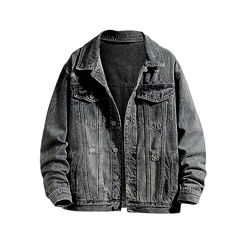 Veste en jean décontractée ample pour un style sans effort au quotidien