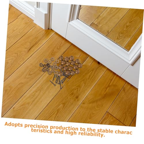 OUNONA 16pcs Clavos Decorativos de Espejo para Madera con Tornillos y Tapas de Cobre miniatura 4