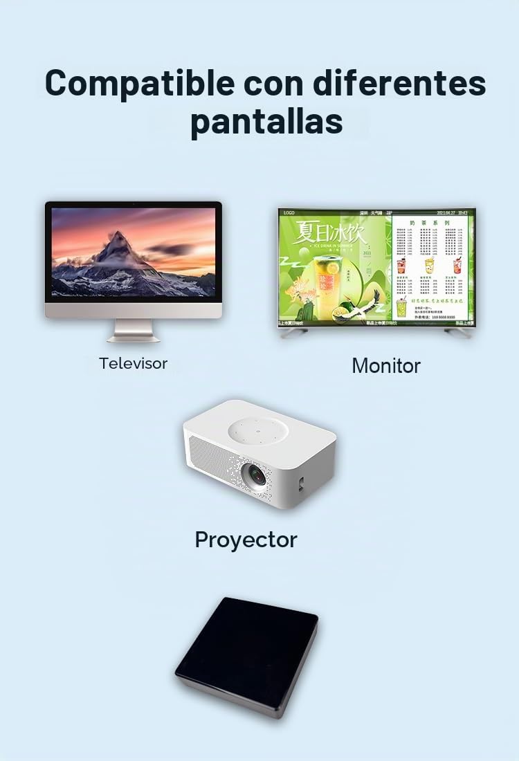 Digital Signage Media Player Box sistema CMS Cloud libre convierte tu televisor en pantalla publicitaria… (YM06/2+16G)