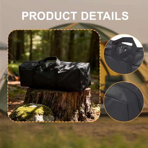 Amagogo Camping-Aufbewahrungstasche mit Reißverschluss, tragbar, mit Tragegriffen, Handtasche, Tragetasche für Kissen, Pavillonstangen… – Ansicht 2
