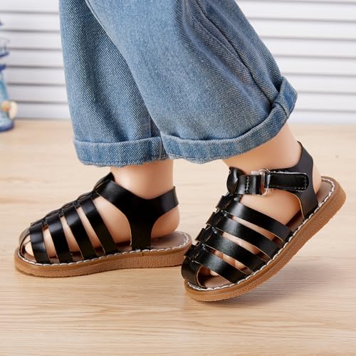Image of BMCiTYBM Baby Boy Girl Closed Toe Sandals Infant Summer First Walking Shoes Non-Slip Fisherman Sandals 6 9 12 18 24 Months