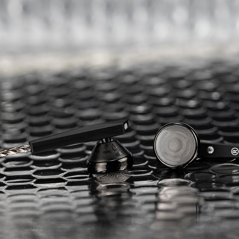 DUNU Alpha 3 Dynamic Driver in-Ear Headphone Hi-Res HiFi Flat Earphone 3.5mm 4.4mm Balanced 14.2mm Dynamic Wired Earbuds (Black 4.4mm), LE-ALPHA3