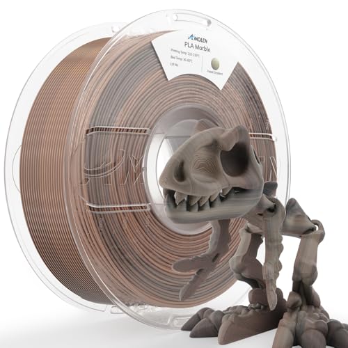 Image of AMOLEN PLA Filament Fossil Gradient Stone PLA 3D Printer Filament 1.75MM Dimensional Accuracy + /- 0.02mm1kg(2.2lbs) Matte Finish Printing Spool