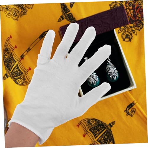 Guantes de algodón de grosor medio para manejo de antigüedades 5